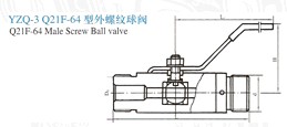 YZQ-3外螺纹球阀